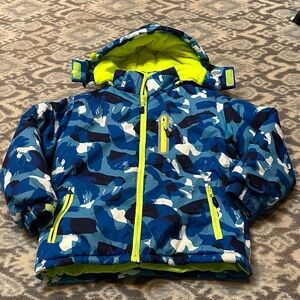 Kids' Neon Yellow Winter Jacket